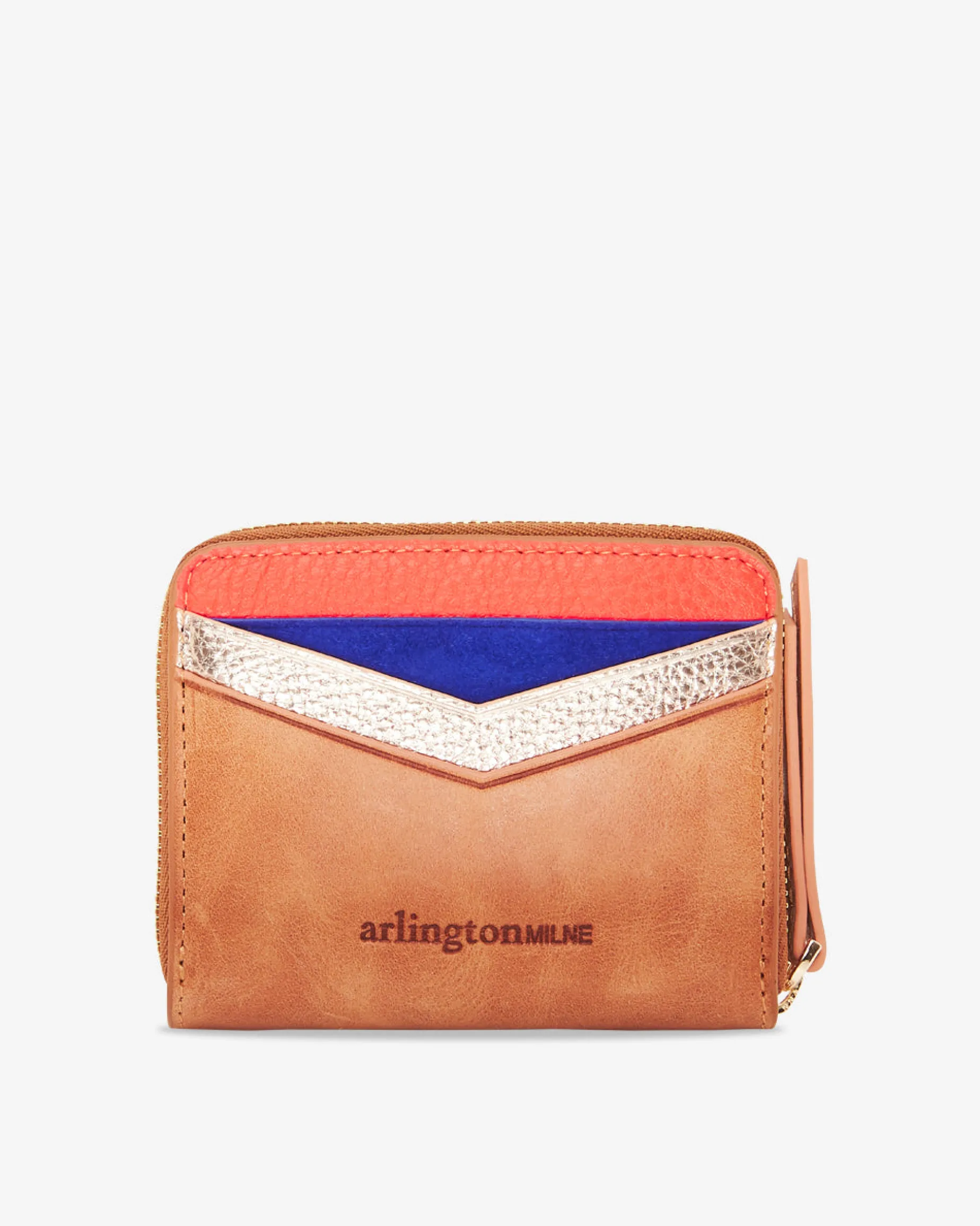 ARLINGTON Alexis Zip Purse Vintage Tan Multi