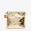 ARLINGTON MILNE Alexis Crossbody GOLD CRINKLE