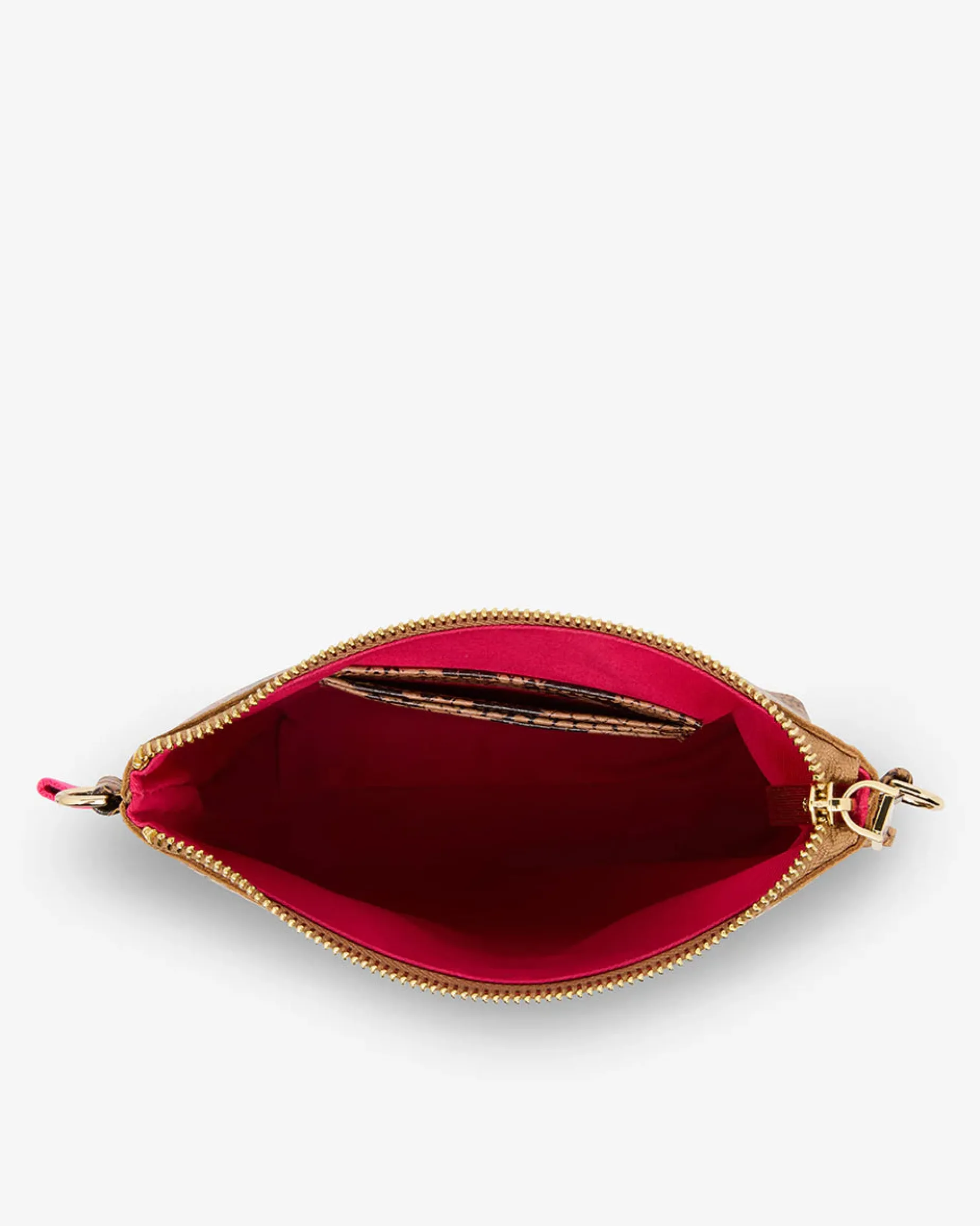 ARLINGTON MILNE Alexis Crossbody CARAMEL PYTHON