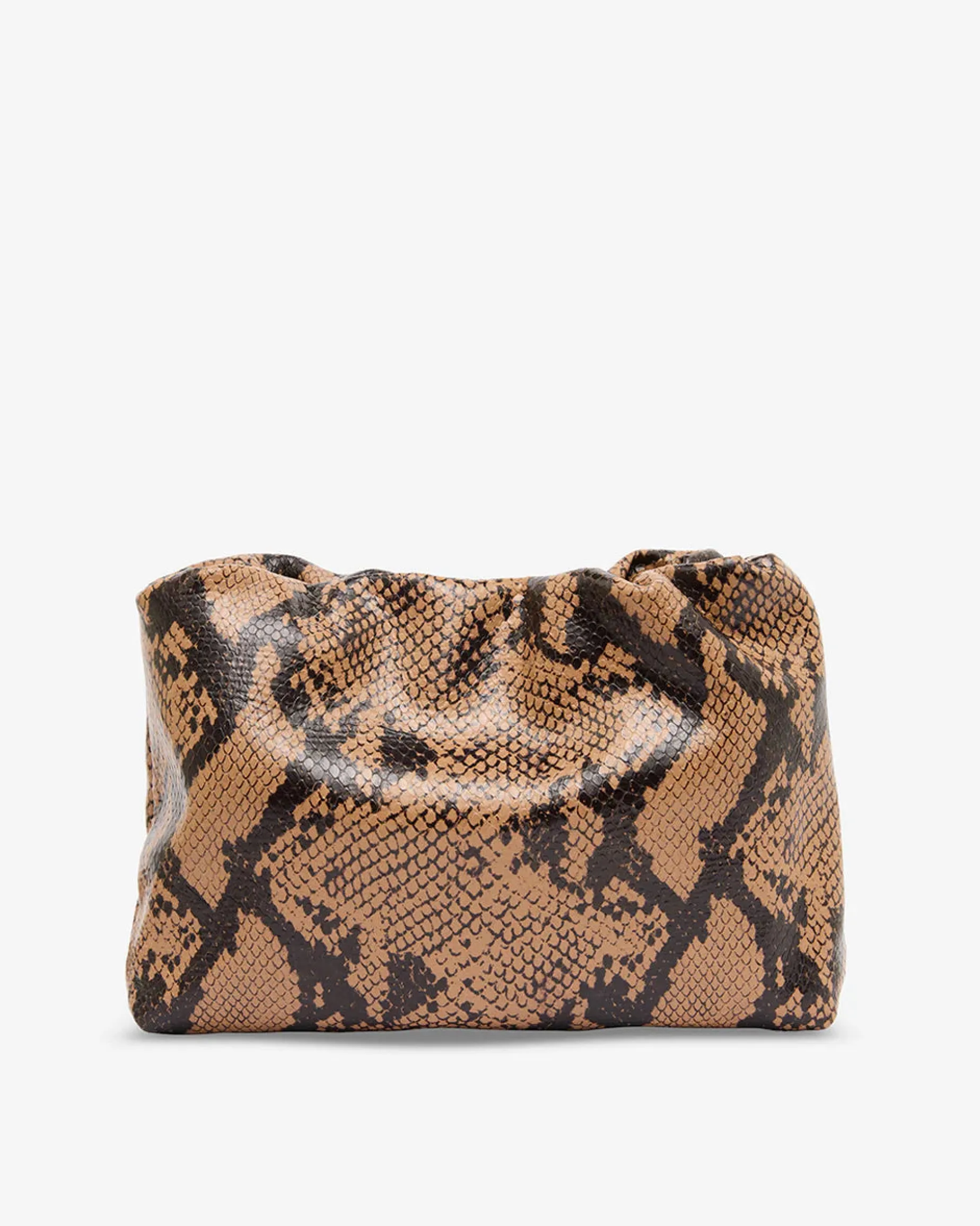 ARLINGTON MILNE Martha Bag CARAMEL PYTHON
