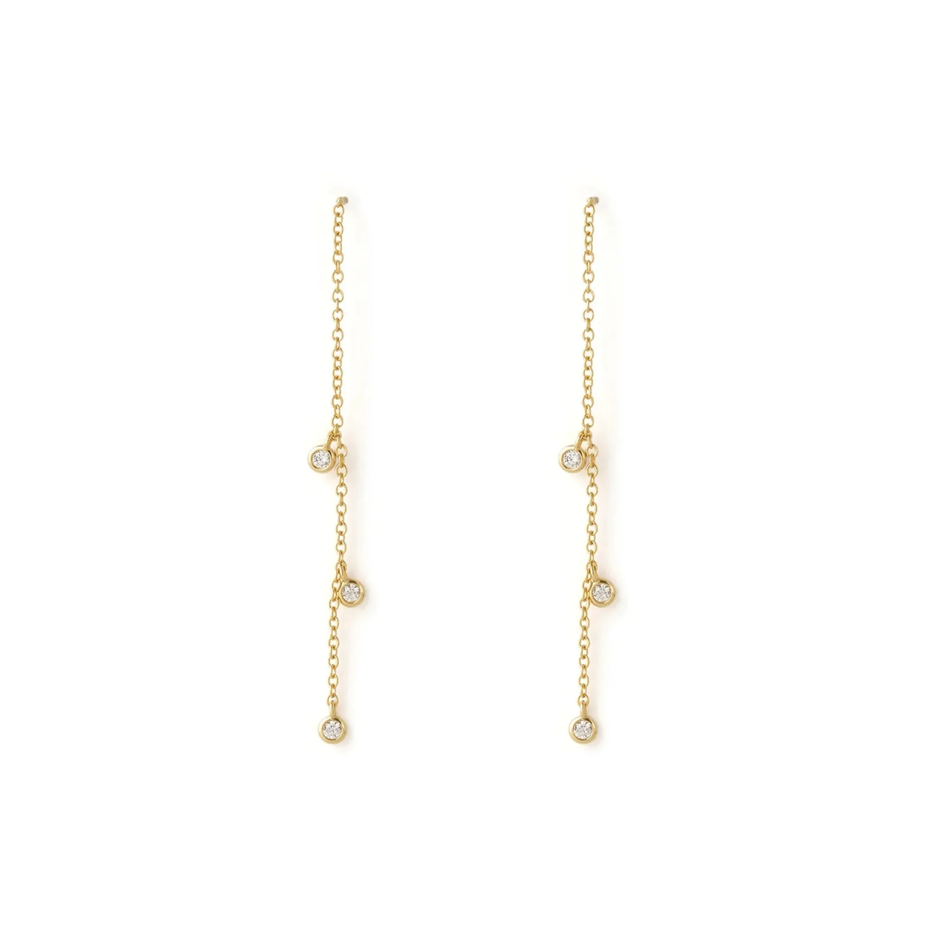Arms of Eve Comet Threader Earrings GOLD