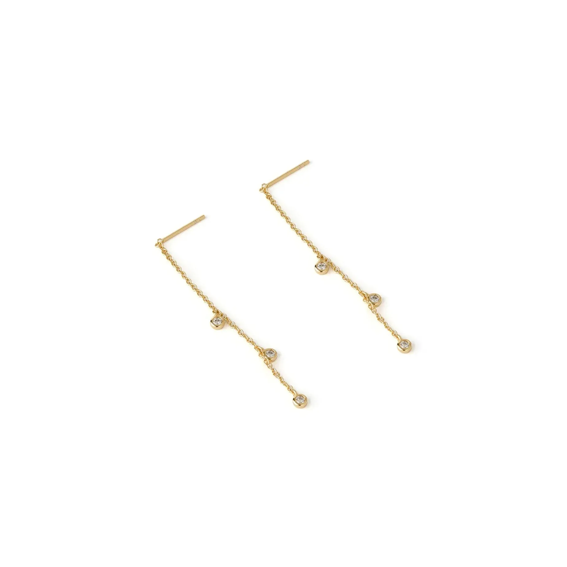 Arms of Eve Comet Threader Earrings GOLD