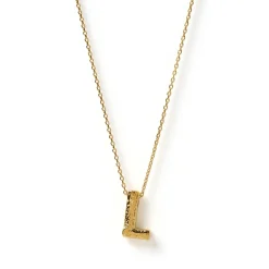 Arms of Eve Statement Letter Necklace GOLD