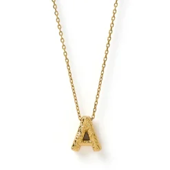 Arms of Eve Statement Letter Necklace GOLD