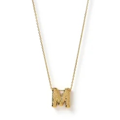 Arms of Eve Statement Letter Necklace GOLD