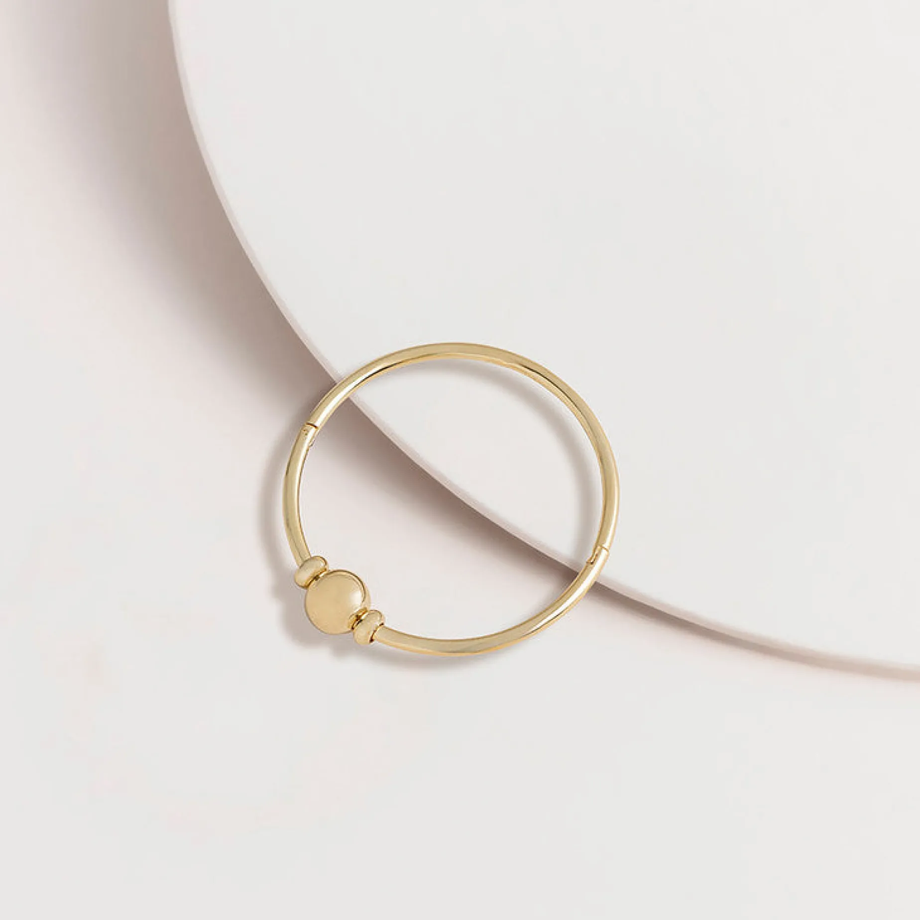 Ball Hinged Bangle GOLD