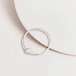 Ball Hinged Bangle SILVER