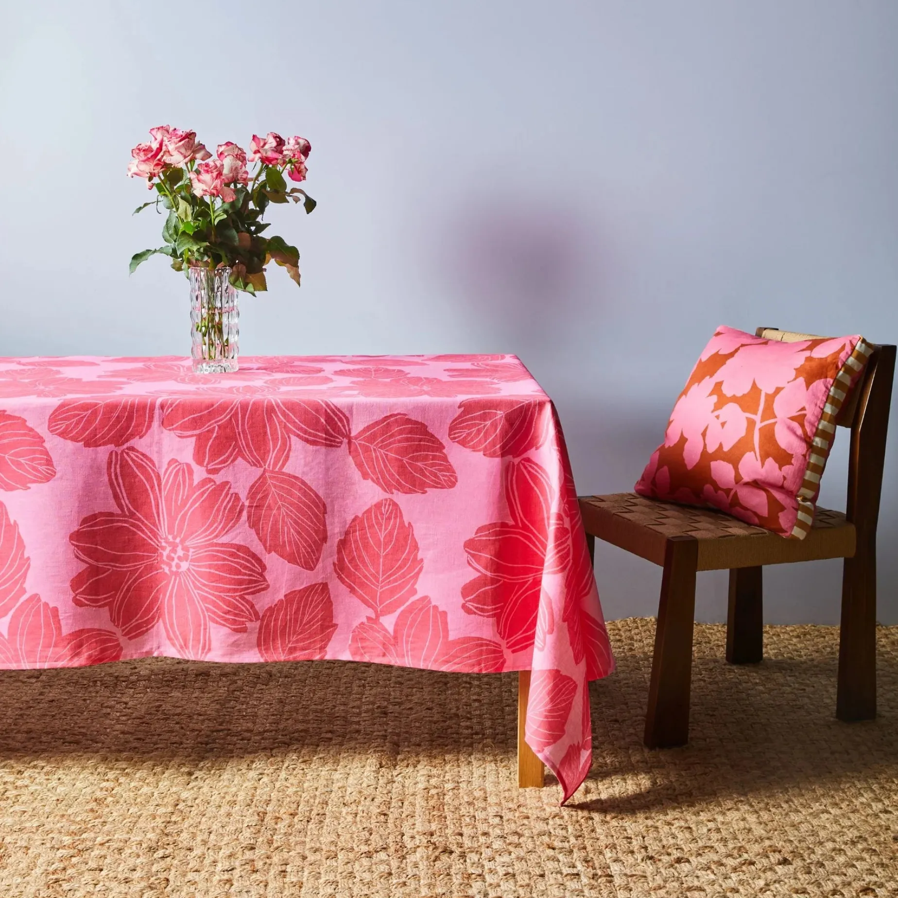 BONNIE & NEIL Carmine Cushion 50cm PINK