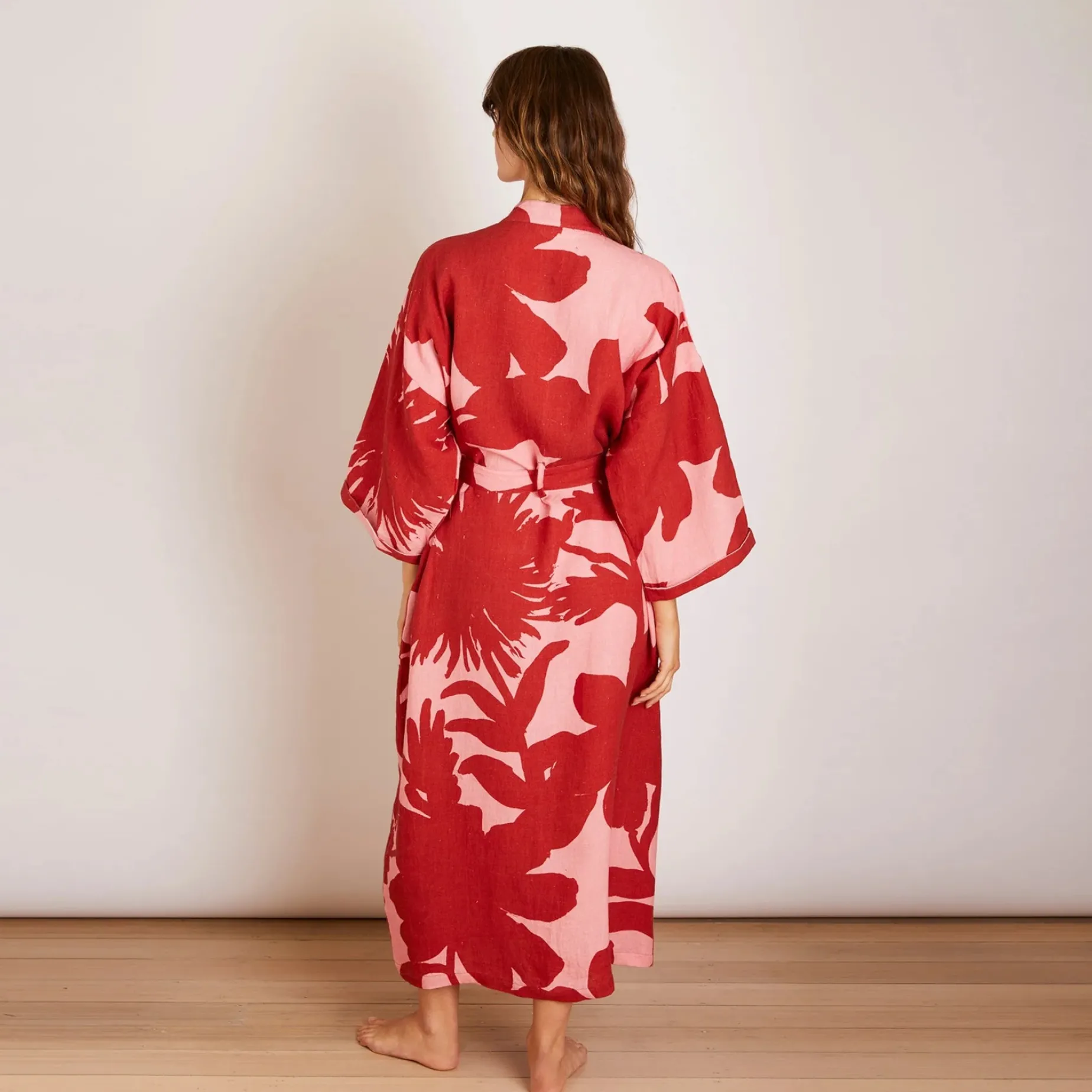 BONNIE & NEIL Carmine Robe BURGUNDY