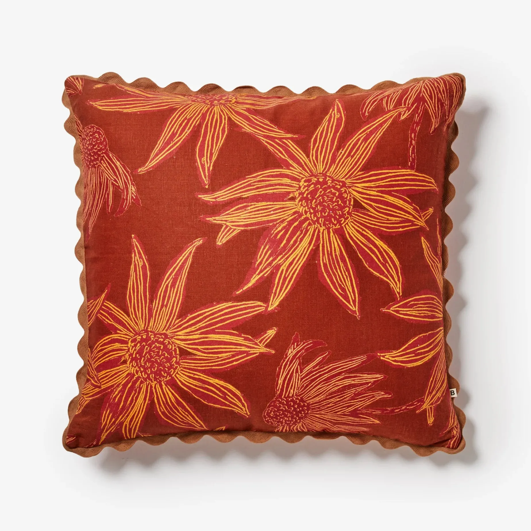 Bonnie & Neil Fiore Cushion 60cm TAN