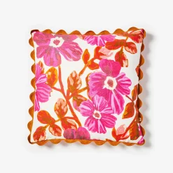 BONNIE & NEIL Floral Cushion 50cm ROSETTA PINK