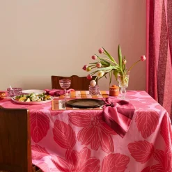 BONNIE & NEIL Napkins Set 4 BIG STRIPE CERISE
