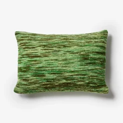 Bonnie & Neil Wool Marle Cushion 40x60cm EMERALD