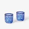 BONNIE & NIEL Watercolour Tumblers SET 2 BLUE