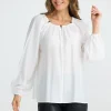 BRAVE & TRUE Carlisle Blouse WHITE