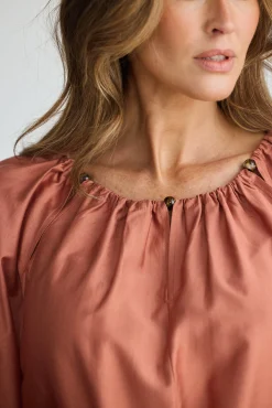 BRAVE & TRUE Carlisle Blouse TERRACOTTA
