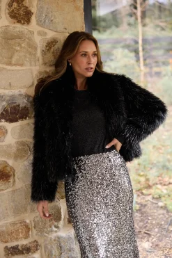 BRAVE & TRUE Ritz Skirt SILVER