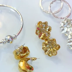 Camellia Earrings SILVER