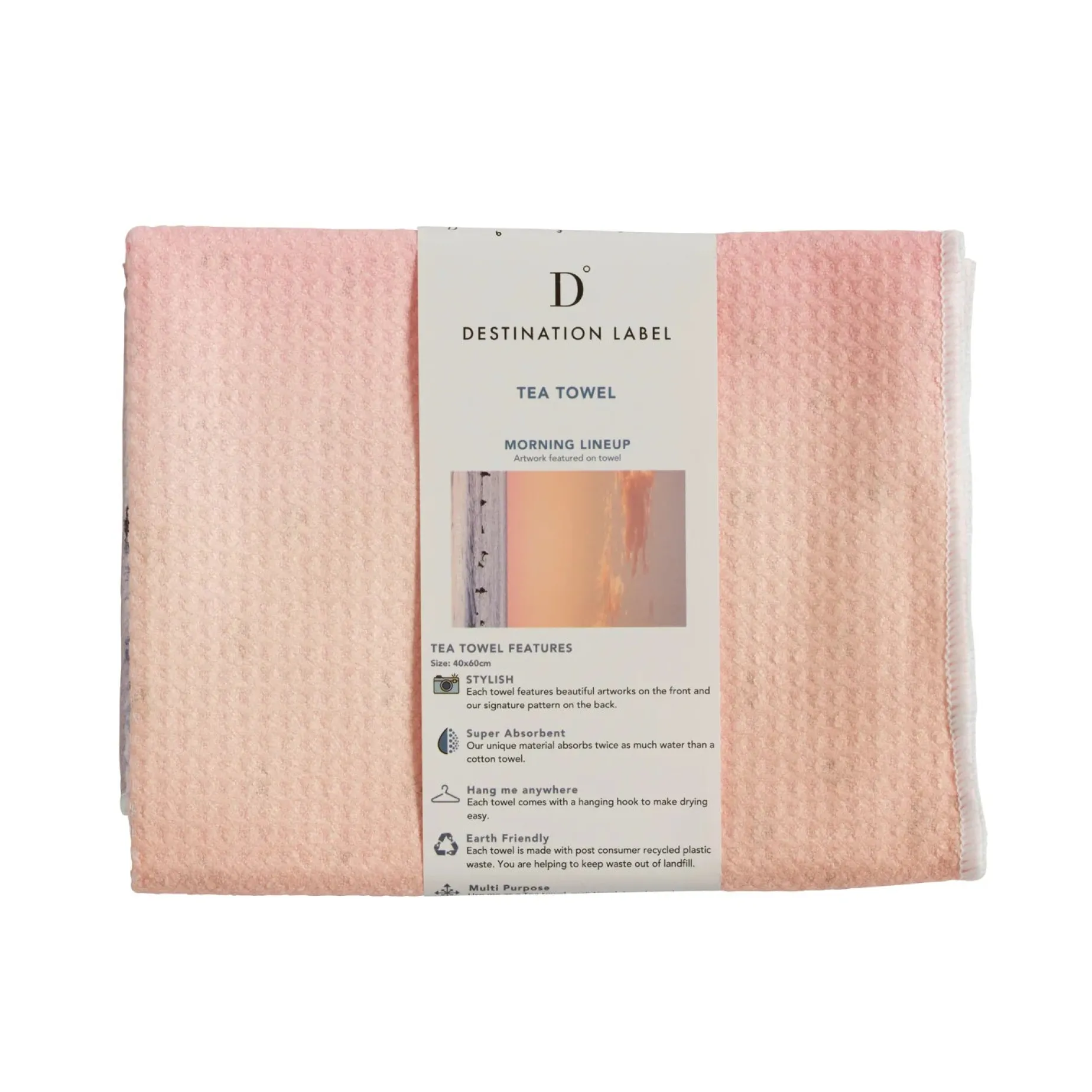 DESTINATION TOWELS Tea Towel MORNING LINEUP