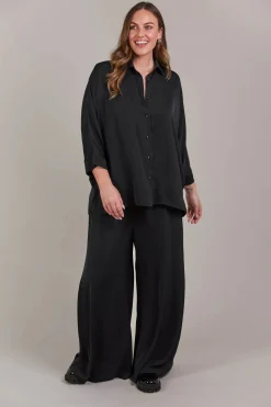 EB&IVE Elsie Relaxed Shirt BLACK