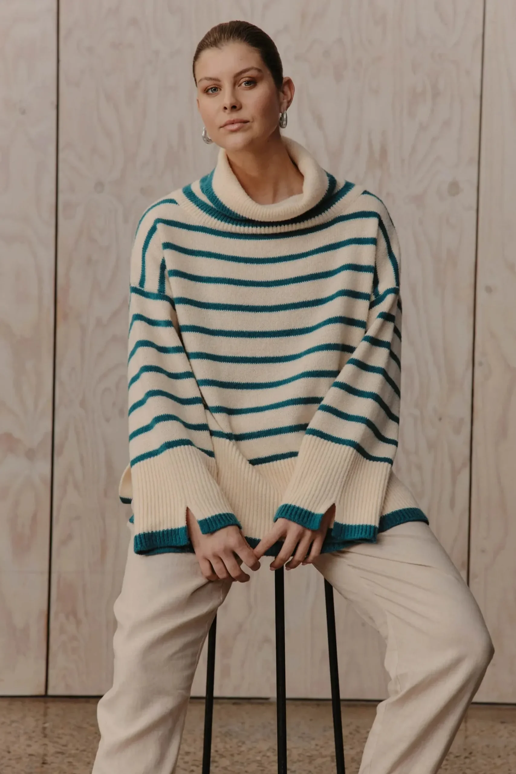EB&IVE Laax Relaxed Pant ECRU