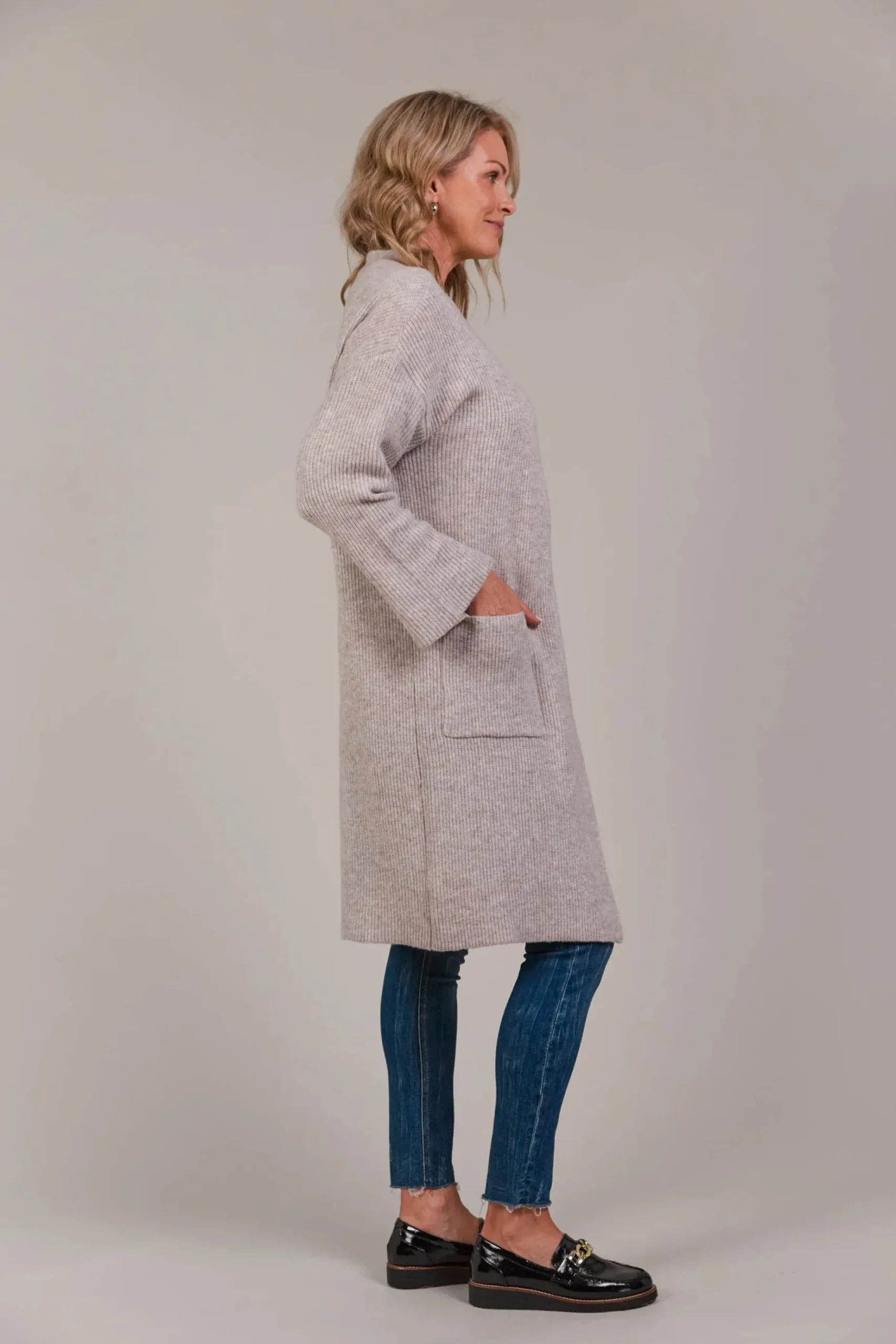 EB&IVE Merano Oversize Cardigan FLAX