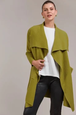 EB&IVE Palmer Relaxed Cardigan CHARTREUSE