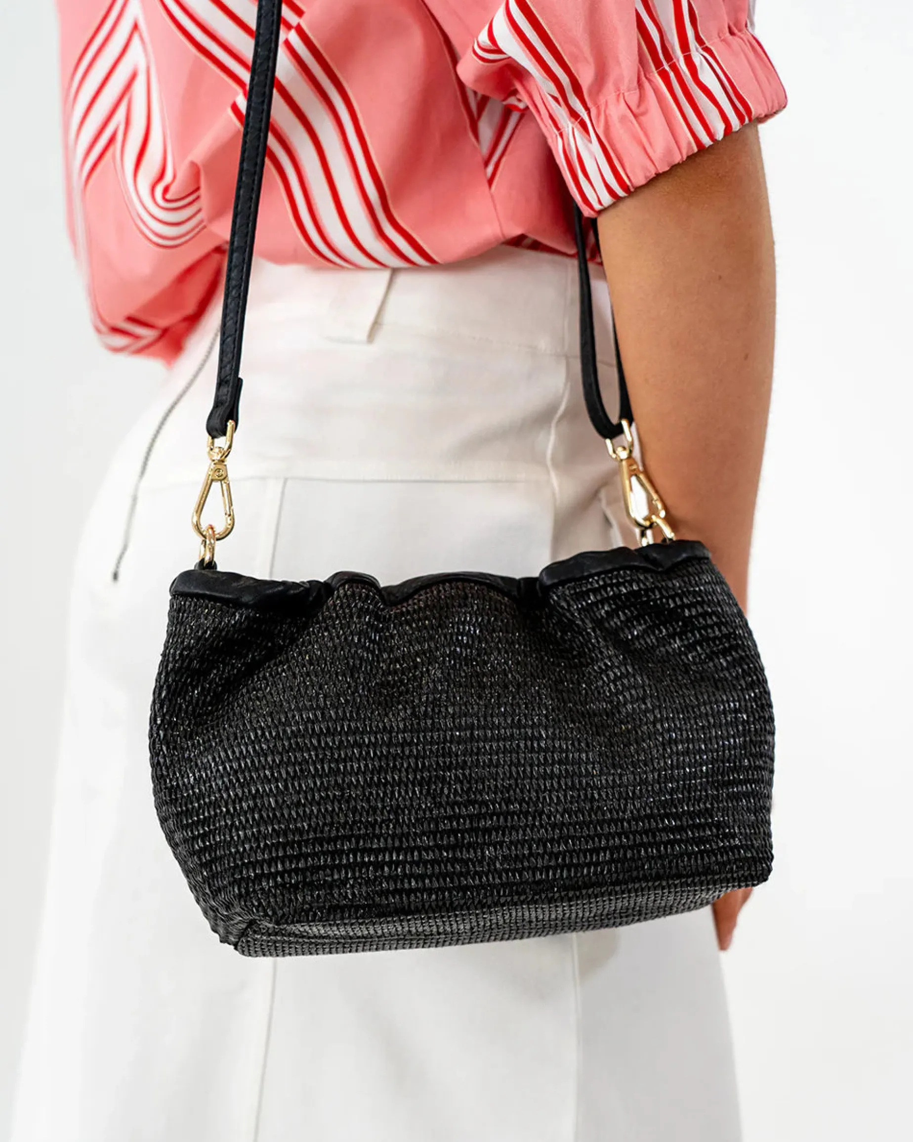 ELMS + KING Monty Crossbody BLACK WEAVE