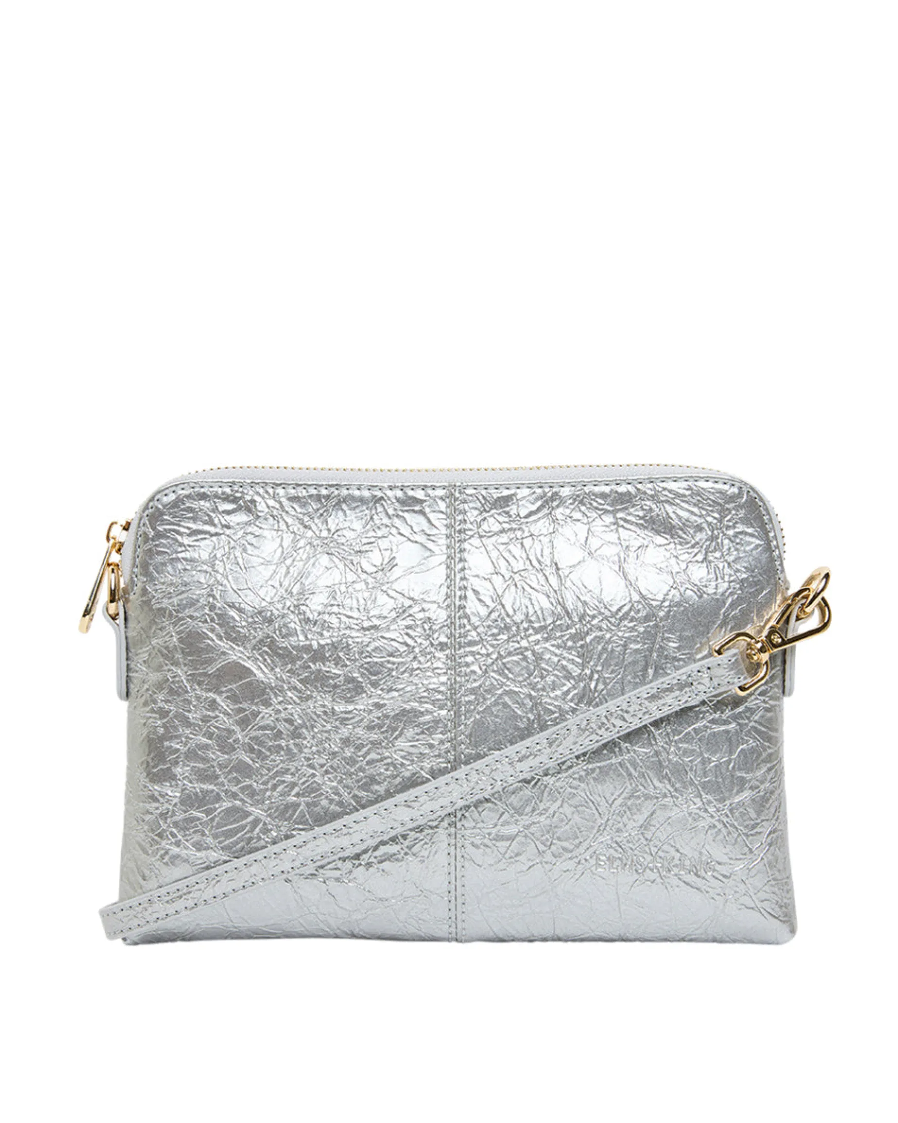 Elms & King Bowery Wallet SILVER CRINKLE