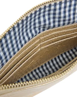 Elms & King Bowery Wallet GOLD CRINKLE