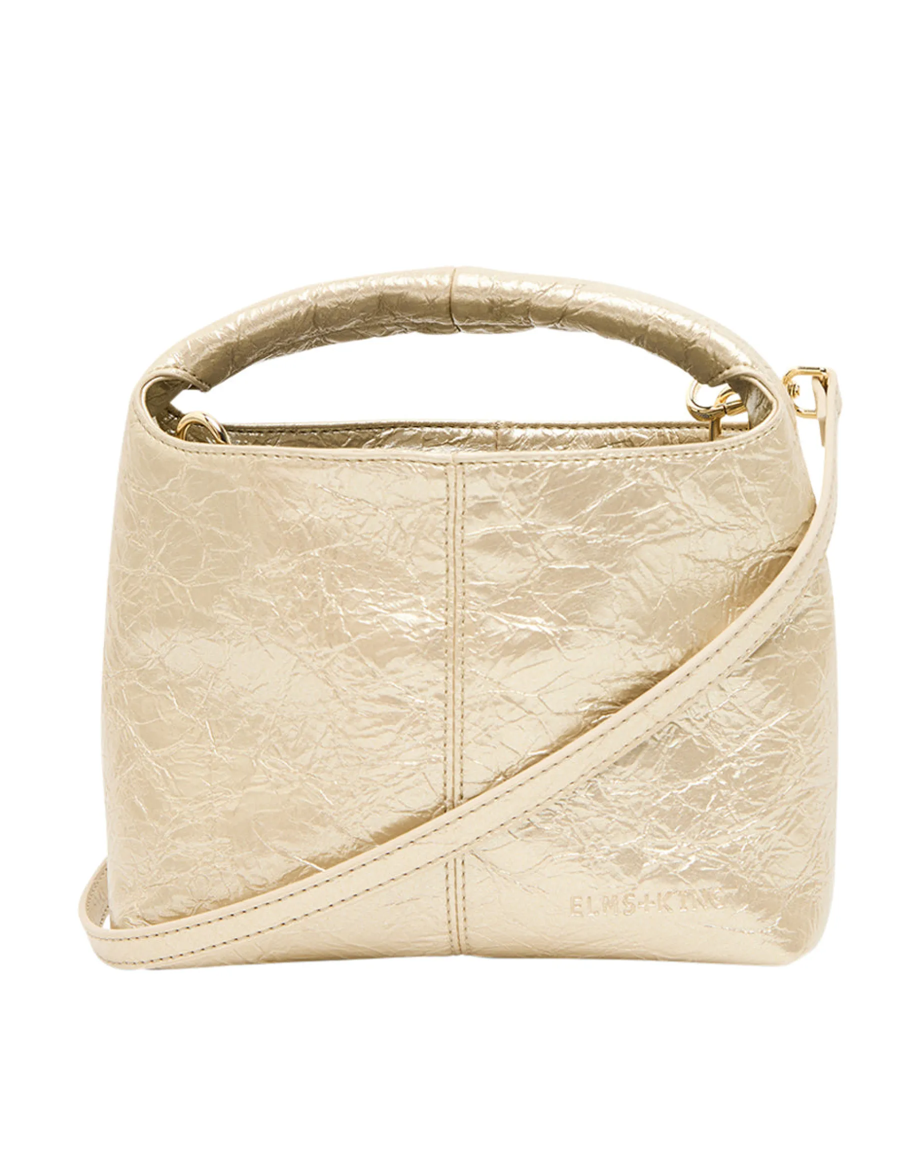 ELMS & KING Linton Crossbody GOLD CRINKLE