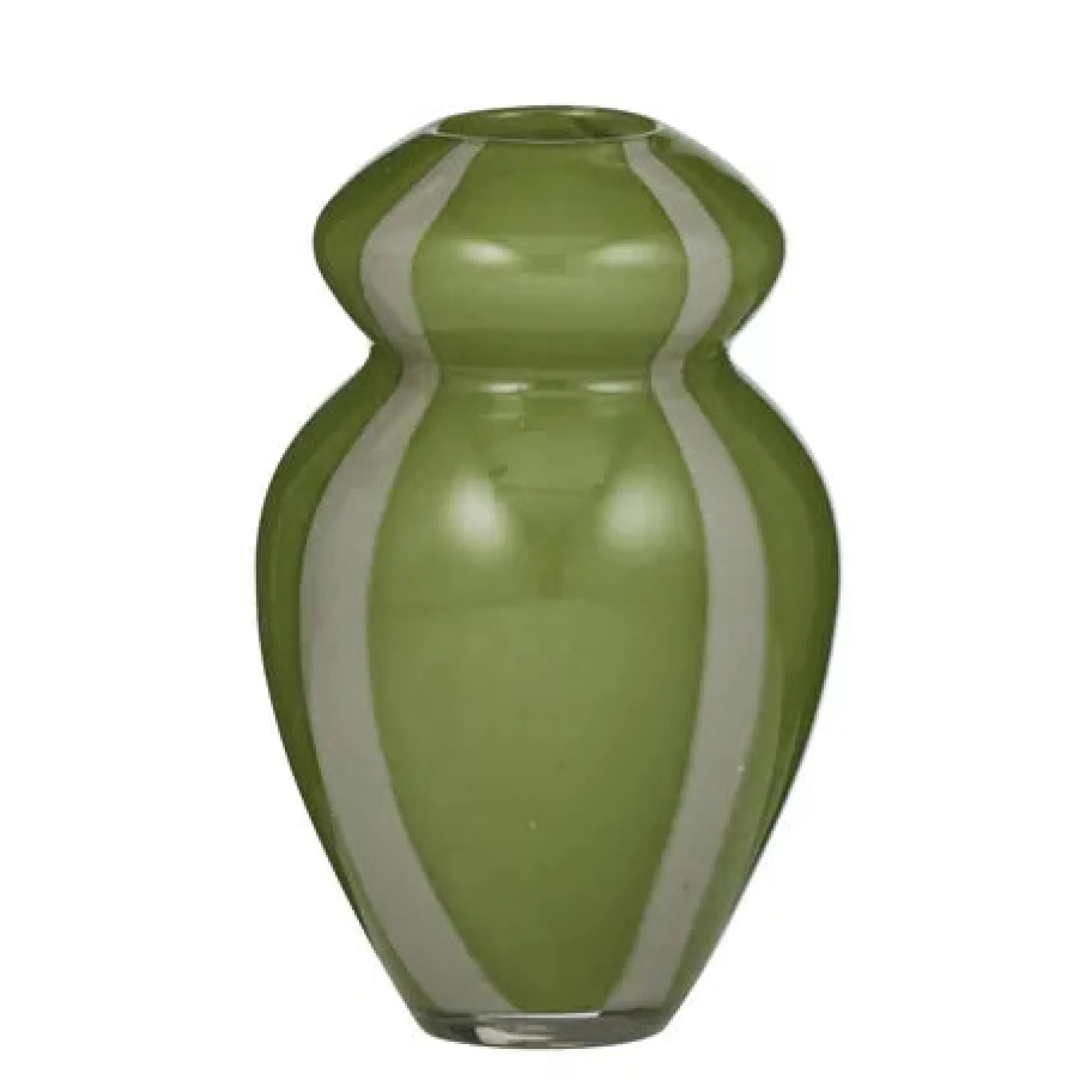 Epsom Glass Vase GREEN/SAGE