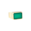 FAIRLEY Cocktail Ring GREEN AGATE