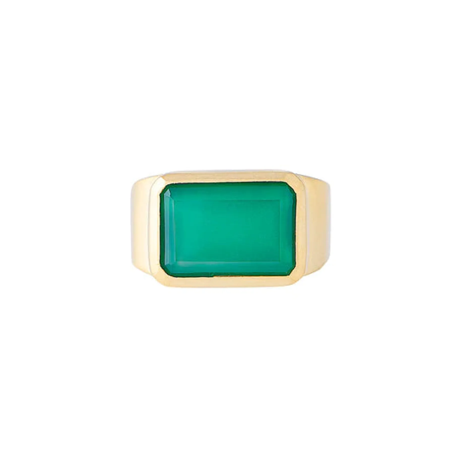 FAIRLEY Cocktail Ring GREEN AGATE
