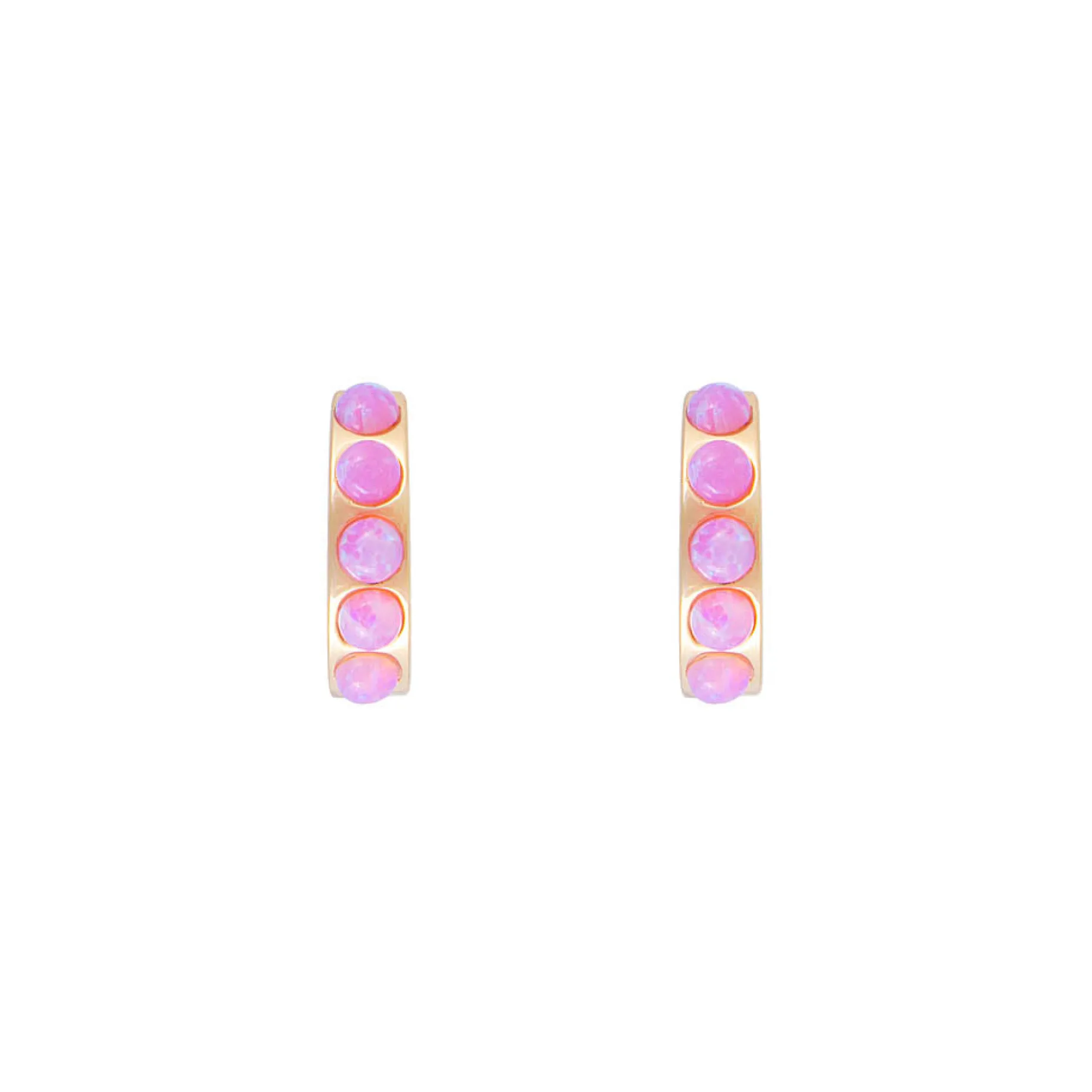 FAIRLEY Crystal Huggies PINK OPAL