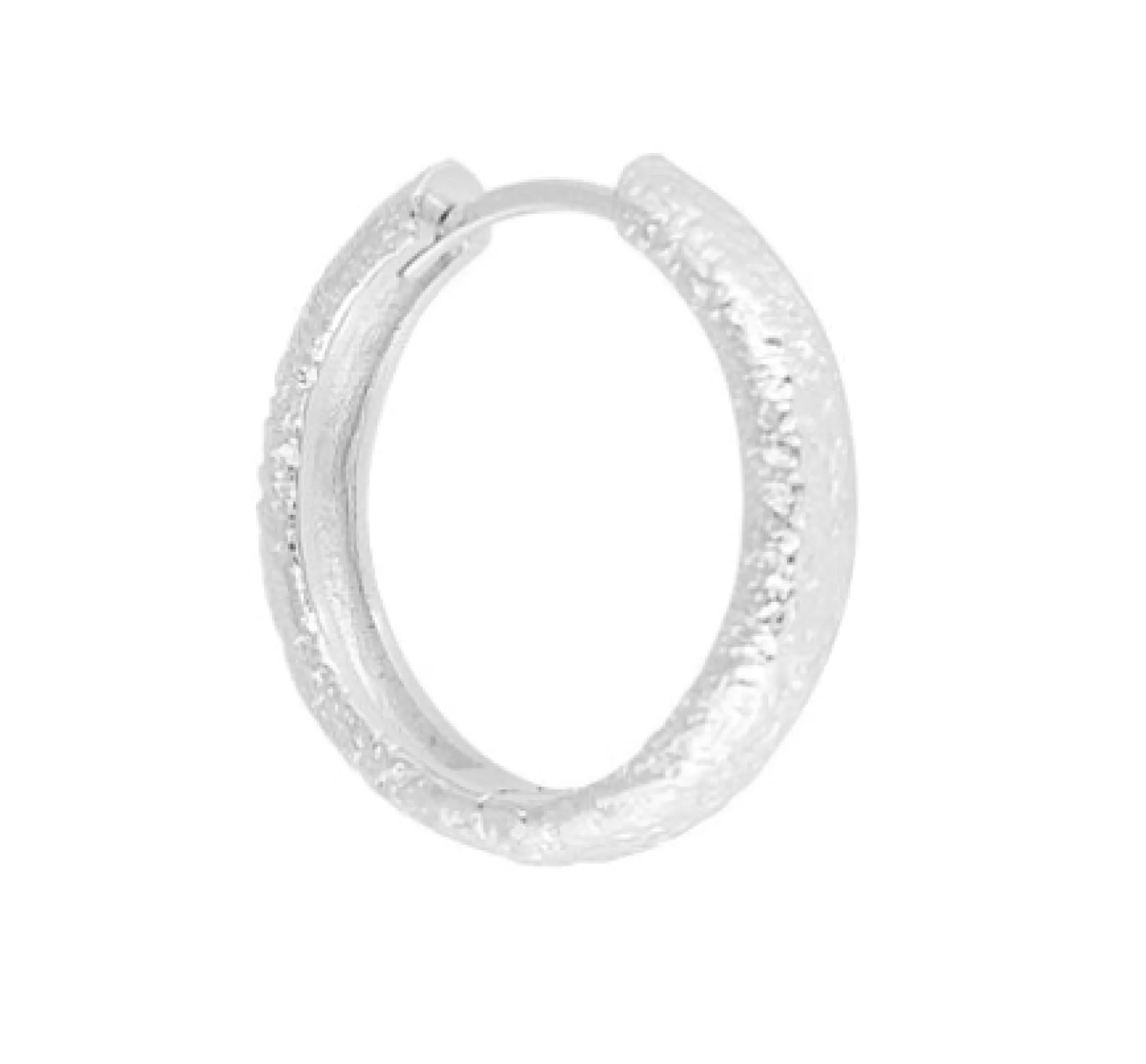 FAIRLEY Maxi Hoops ANTIQUE SILVER