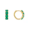 FAIRLEY Midi Hoops GREEN AGATE