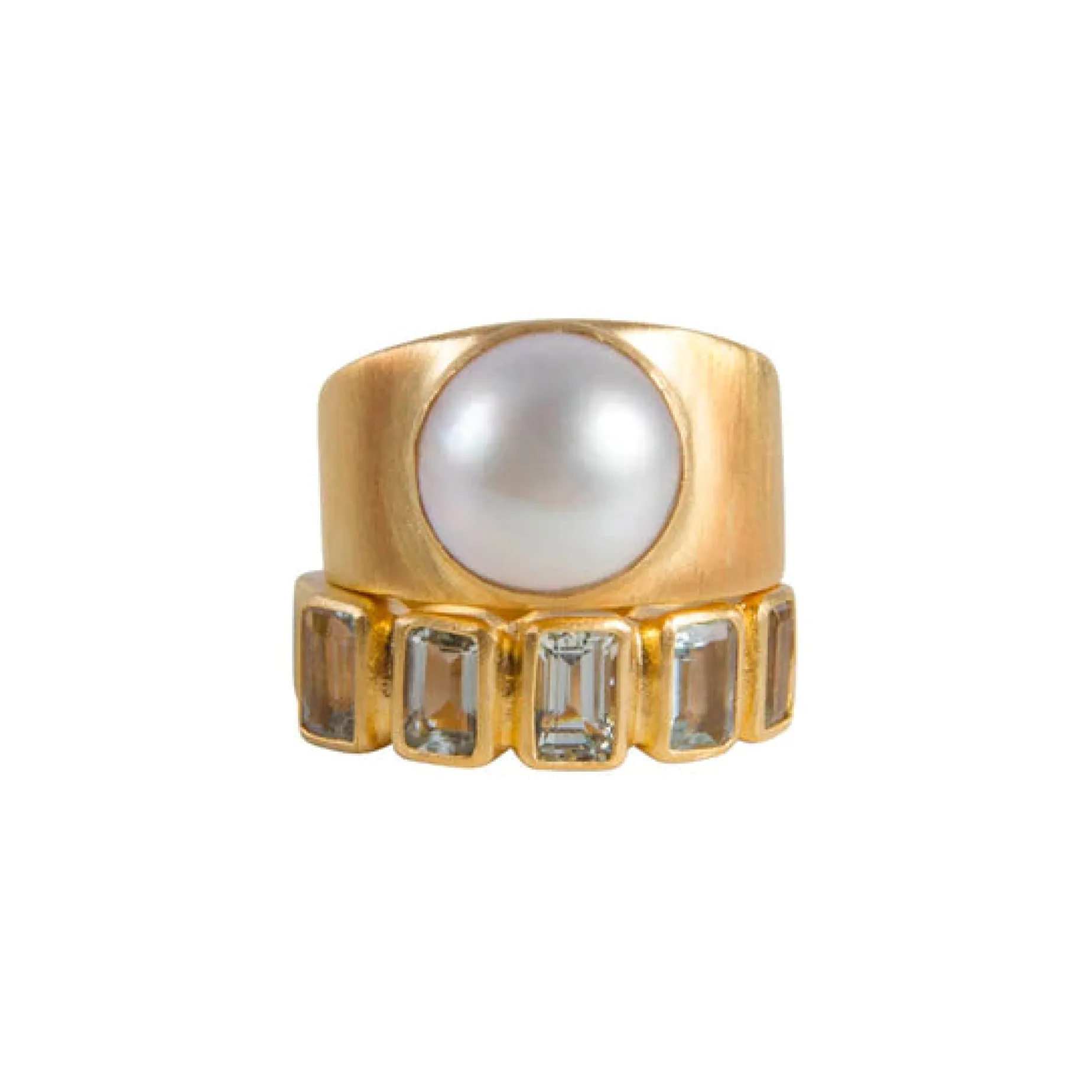 FAIRLEY Pearl Dome Ring
