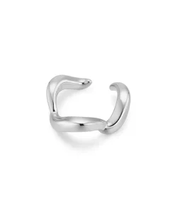 F&H STUDIOS Wave Ear Cuff SILVER