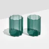 FAZEEK Wave Glass Set 2 TEAL
