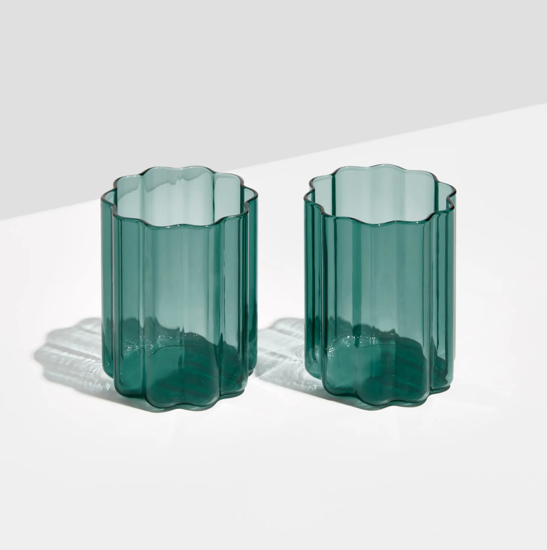 FAZEEK Wave Glass Set 2 TEAL