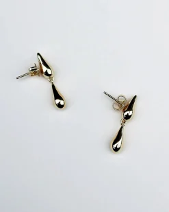 F+H Double Droplet Studs SILVER