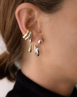 F+H Double Droplet Studs SILVER