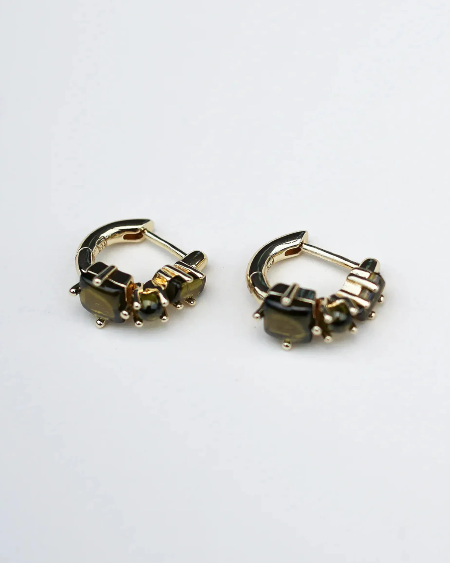 F+H Fantasy Gemstone Huggies PERIDOT