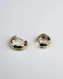 F+H Hammered Huggies GOLD