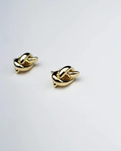 F+H Knot Studs GOLD