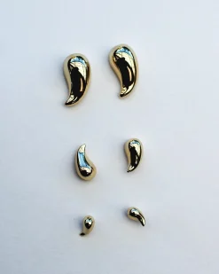 F+H Teardrop Stud 7mm Small SILVER