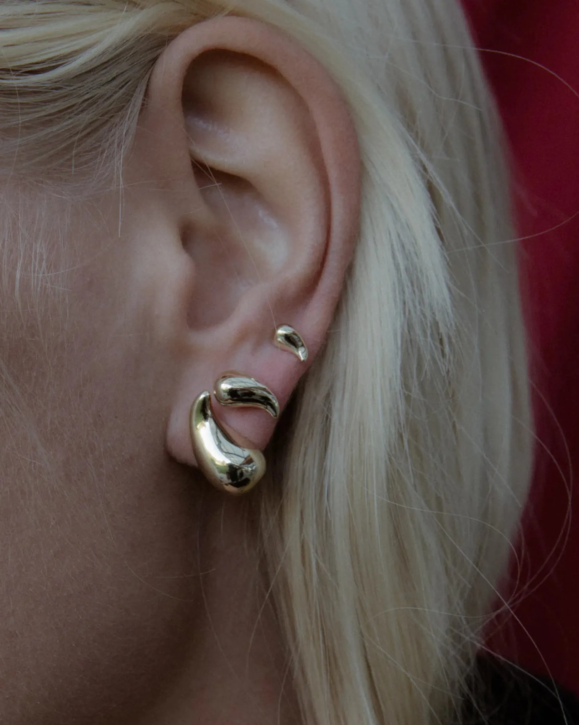 F+H Teardrop Stud 22mm XL SILVER