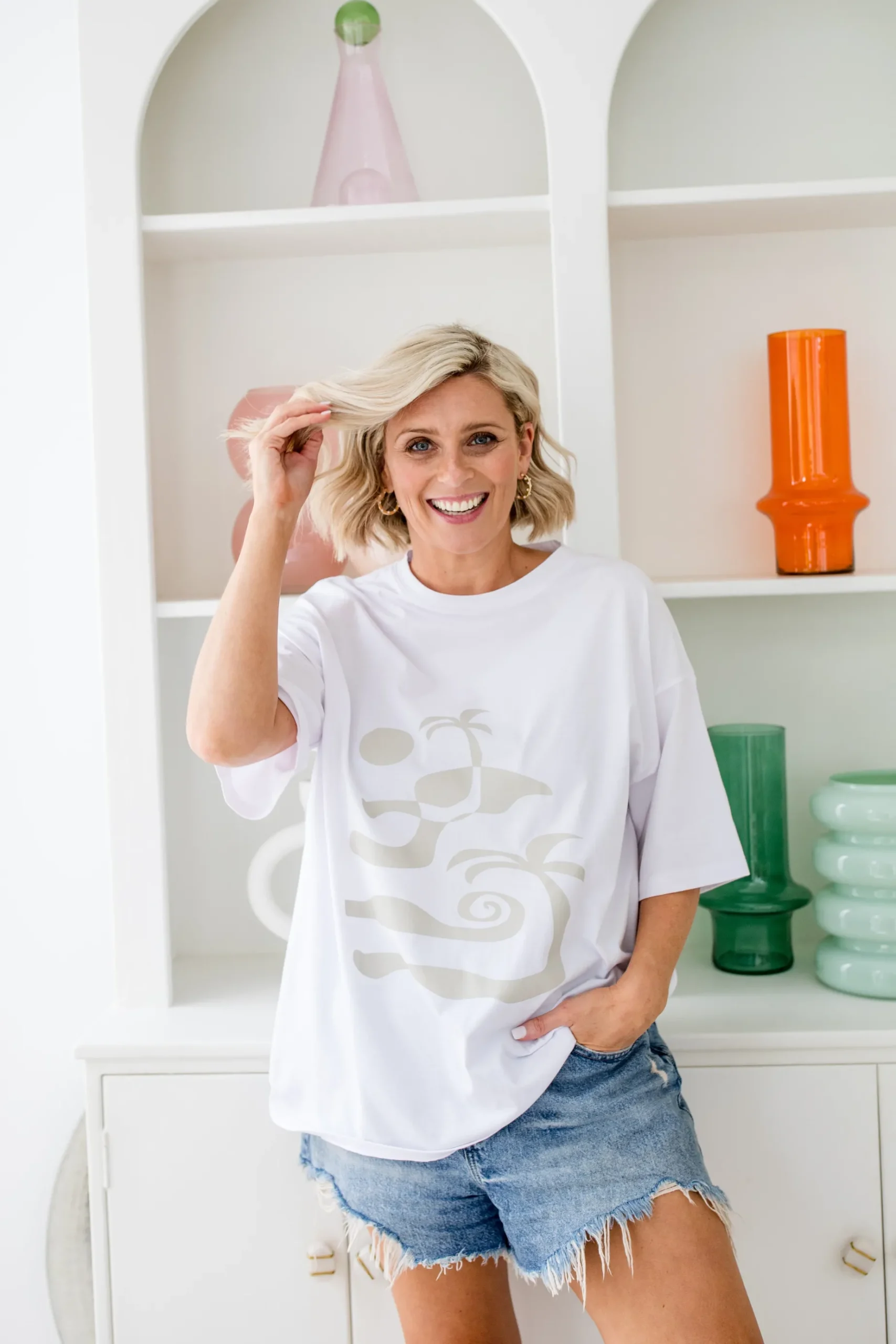 franklythelabel 'Palm' Oversized Tee