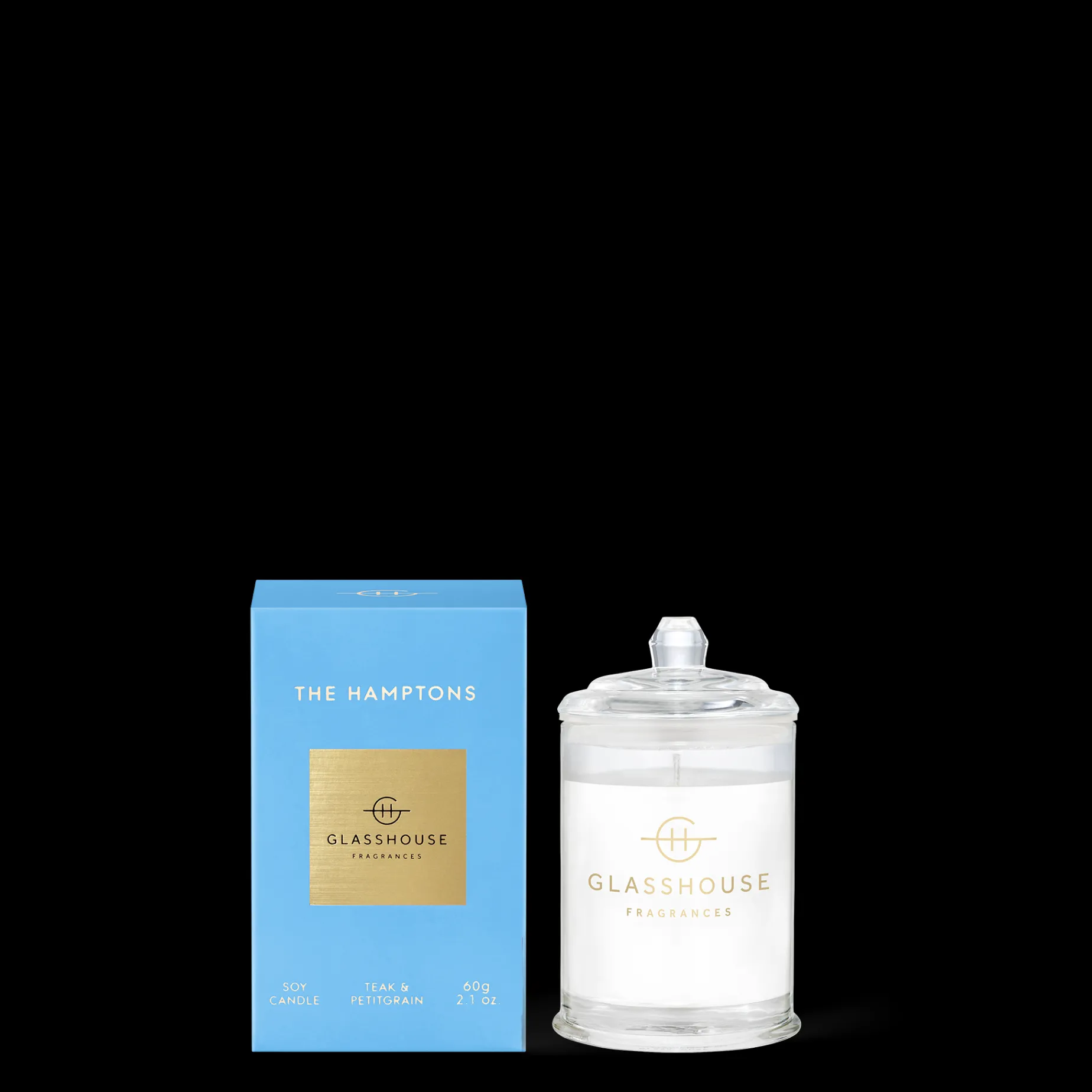 GLASSHOUSE 60g Candle THE HAMPTONS